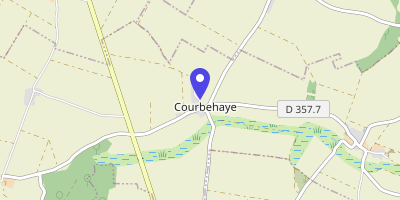 Carte OpenStreetMap — 2 rue de la Mairie, Courbehaye