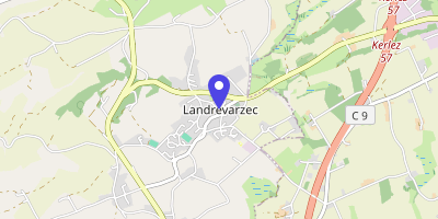 Carte OpenStreetMap — 1 place Saint-Guénolé, Landrévarzec