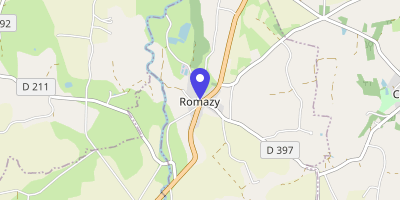 Carte OpenStreetMap — 1 rue Anne-René-Thébault, Romazy