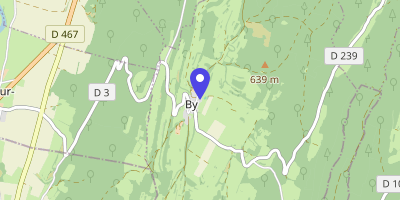 Carte OpenStreetMap — 1 Rue de l'École, By