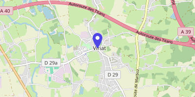 Carte OpenStreetMap — 204 rue Prosper-Convert, Viriat