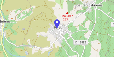 Carte OpenStreetMap — Rue Claude-Debussy, Péret