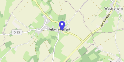 Carte OpenStreetMap — 6 rue du Westrehem, Febvin-Palfart