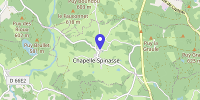 Carte OpenStreetMap — Le Bourg, La Chapelle-Spinasse