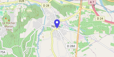 Carte OpenStreetMap — 2 place Jean-Jaurès, Noves