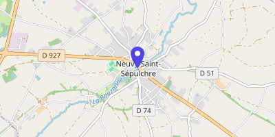 Carte OpenStreetMap — 1 place Clemenceau, Neuvy-Saint-Sépulchre