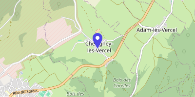 Carte OpenStreetMap — 2 place de l'Église, Chevigney-lès-Vercel
