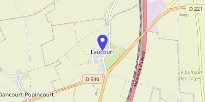 Carte OpenStreetMap — 5 rue de la Mairie, Laucourt