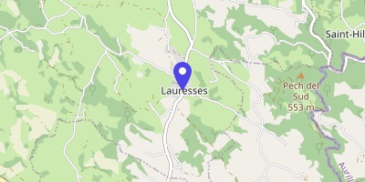 Carte OpenStreetMap — 1 Place de l'église-Saint-Laurent, Lauresses