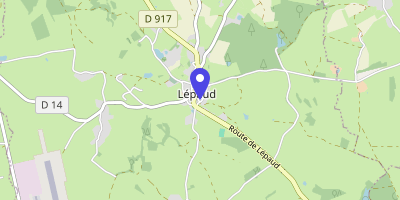 Carte OpenStreetMap — 5 place de la Mairie, Lépaud