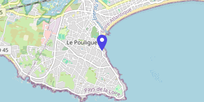 Carte OpenStreetMap — 17 rue Jules-Benoît, Le Pouliguen
