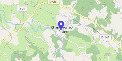 Carte OpenStreetMap — 4 place de la Mairie, Champagnac-la-Rivière