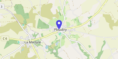 Carte OpenStreetMap — 1 place de la Mairie, Ploudiry