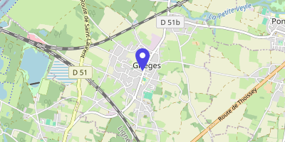 Carte OpenStreetMap — 36 place de l'Église, Grièges