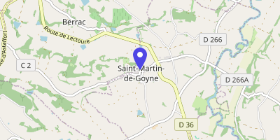 Carte OpenStreetMap — 3 place Reine Marmouget, Saint-Martin-de-Goyne