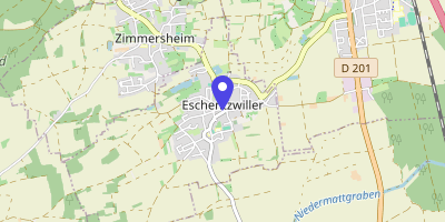 Carte OpenStreetMap — 2 rue des Tilleuls, Eschentzwiller