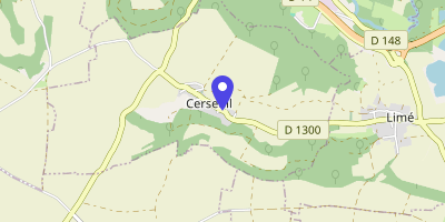 Carte OpenStreetMap — 13 rue Principale, Cerseuil