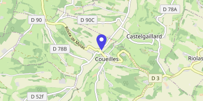 Carte OpenStreetMap — Le Village, Coueilles