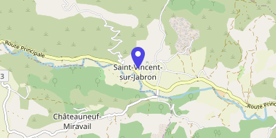 Carte OpenStreetMap — 5 place du Village, Saint-Vincent-sur-Jabron