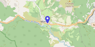 Carte OpenStreetMap — 1 Cour du Château, Moriez