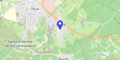 Carte OpenStreetMap — 15 carrer de la Dû, Llupia