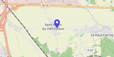 Carte OpenStreetMap — 20 rue du Jonctier, Le Vieil-Évreux