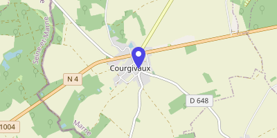 Carte OpenStreetMap — 28 rue du Capitaine-Vaillant, Courgivaux