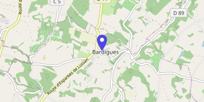 Carte OpenStreetMap — 8 rue de la Mairie, Bardigues