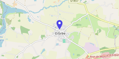 Carte OpenStreetMap — 12 rue de Bretagne, Erbrée