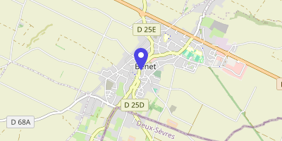 Carte OpenStreetMap — Place de la Résistance, Benet
