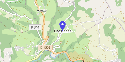 Carte OpenStreetMap — 21 route des Daines, Chessenaz