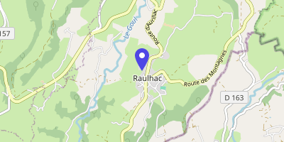 Carte OpenStreetMap — Raulhac