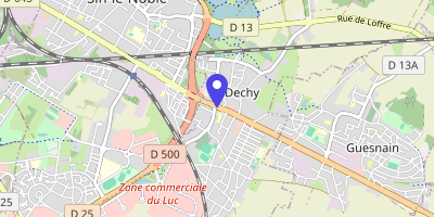 Carte OpenStreetMap — Place Jean-Jaurès, Dechy