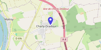 Carte OpenStreetMap — 16 A rue du 10-Juin, Charly-Oradour