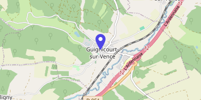 Carte OpenStreetMap — 11 place de l'Église, Guignicourt-sur-Vence
