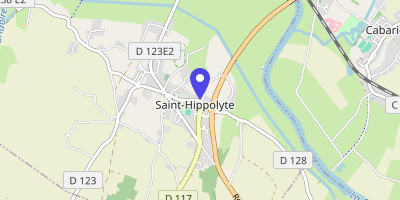 Carte OpenStreetMap — Place de Verdun, Saint-Hippolyte