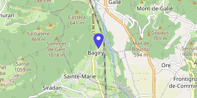Carte OpenStreetMap — 1076 route de Luchon, Bagiry