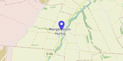 Carte OpenStreetMap — 1 rue de l'Église, Wargemoulin-Hurlus