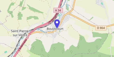 Carte OpenStreetMap — 54 rue de la République, Boulzicourt