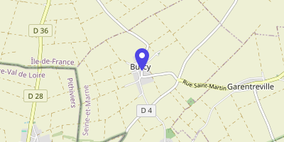 Carte OpenStreetMap — 25 rue Grande, Burcy