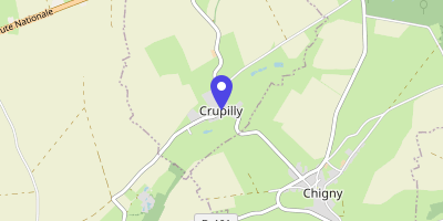 Carte OpenStreetMap — Place de la Mairie, Crupilly