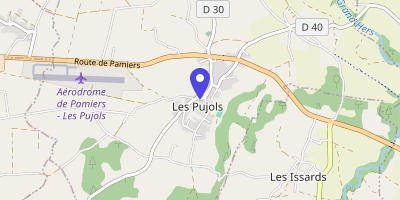 Carte OpenStreetMap — 17 rue du Château, Les Pujols