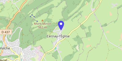 Carte OpenStreetMap — 2 avenue Abbé-Cuenin, Cernay-l'Église