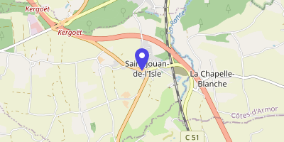 Carte OpenStreetMap — 7 bis rue des Anciennes-Halles, Saint-Jouan-de-l'Isle