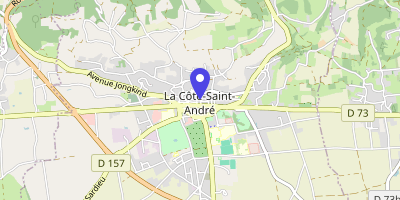 Carte OpenStreetMap — 2 rue de l'Hôtel-de-Ville, La Côte-Saint-André Cedex