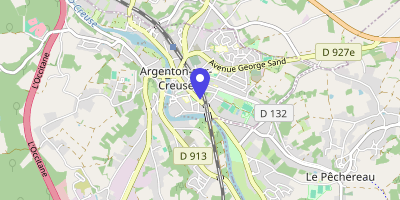 Carte OpenStreetMap — 69 rue Auclerc-Descottes, Argenton-sur-Creuse