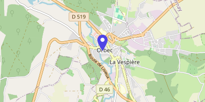 Carte OpenStreetMap — 7 place du Maréchal-Foch, Orbec