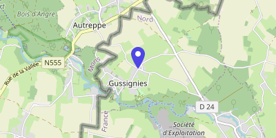 Carte OpenStreetMap — 2 rue Émile-Sohier, Gussignies