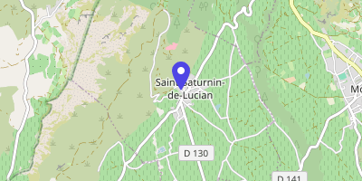 Carte OpenStreetMap — 8 bis Rue des Écoles, Saint-Saturnin-de-Lucian