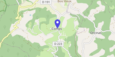Carte OpenStreetMap — 8 place de la Liberté, Comps